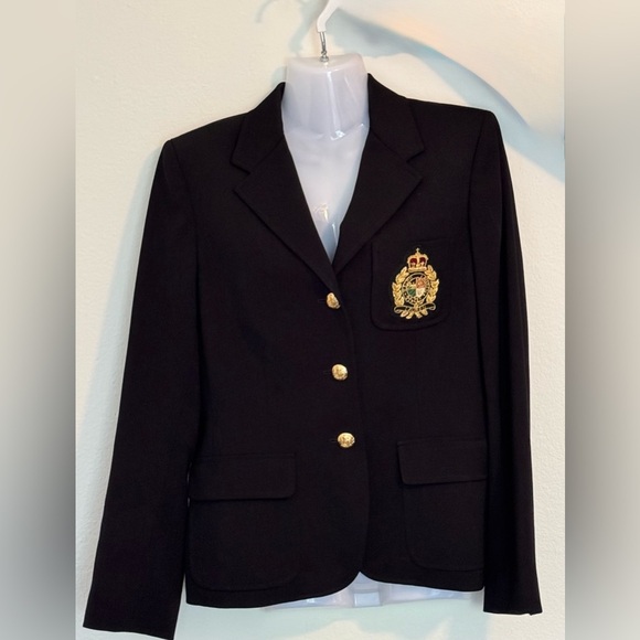 Vintage Ralph Laure Wool Blazer Size 10P - Picture 1 of 6